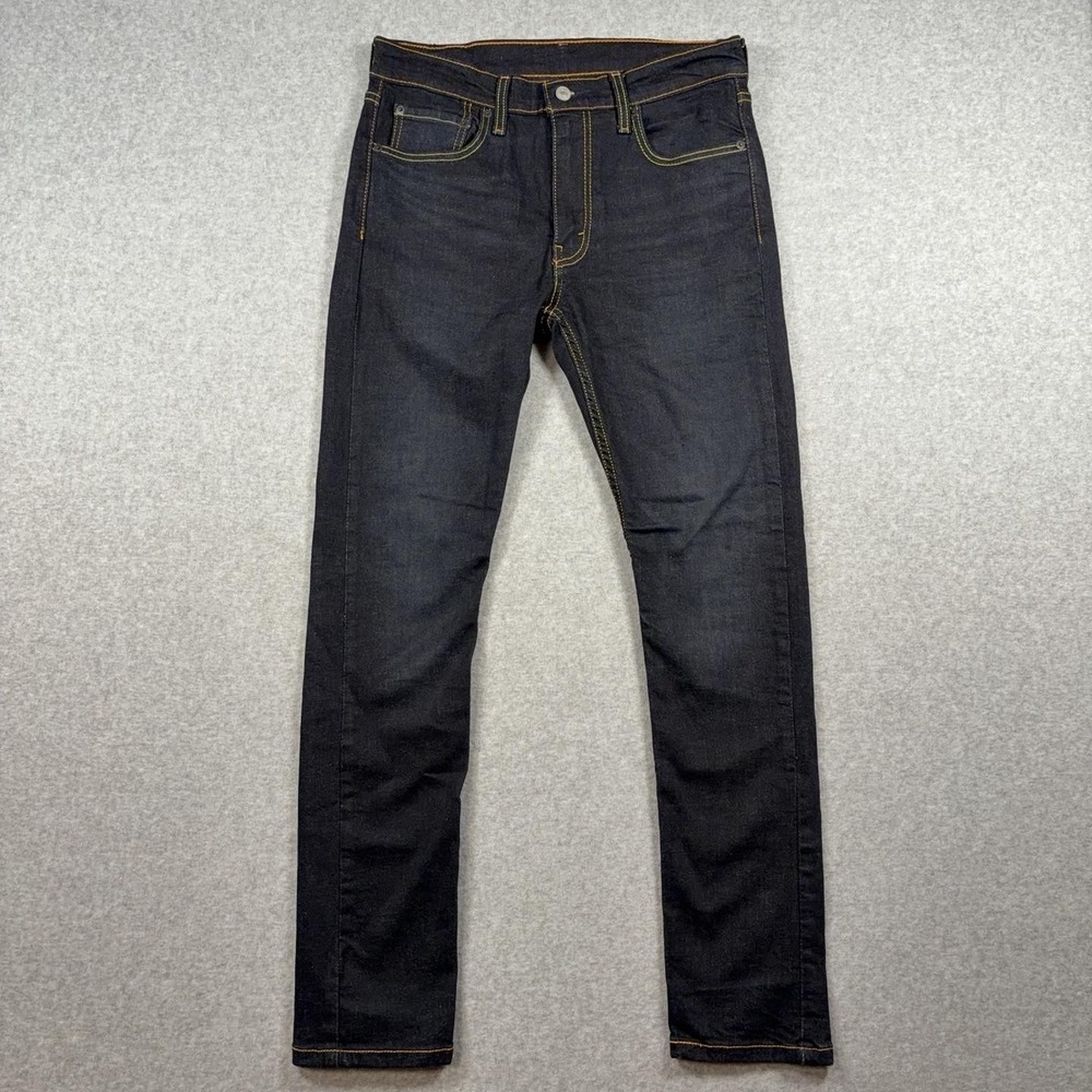 Levis 519 Jeans Mens 33x32 Blue Extra Slim Skinny Stretch Denim Dark Wash Pants